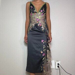Y2k MANDALAY BEADED MERMAID MIDI DRESS